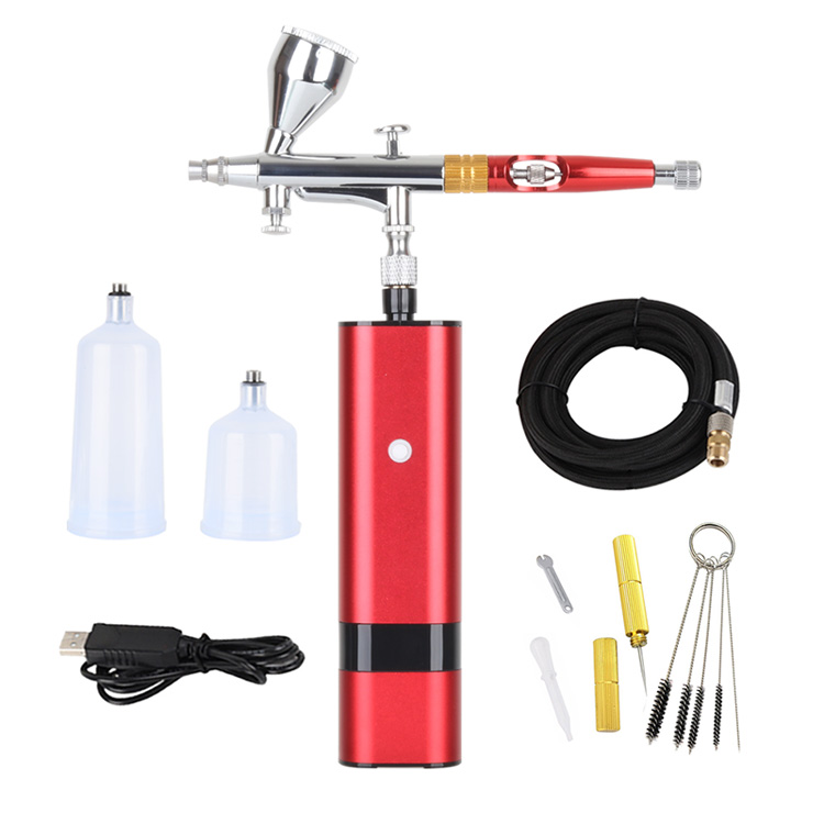 Airbrush Kit paineensäätimellä Airbrush pistooli johdoton
