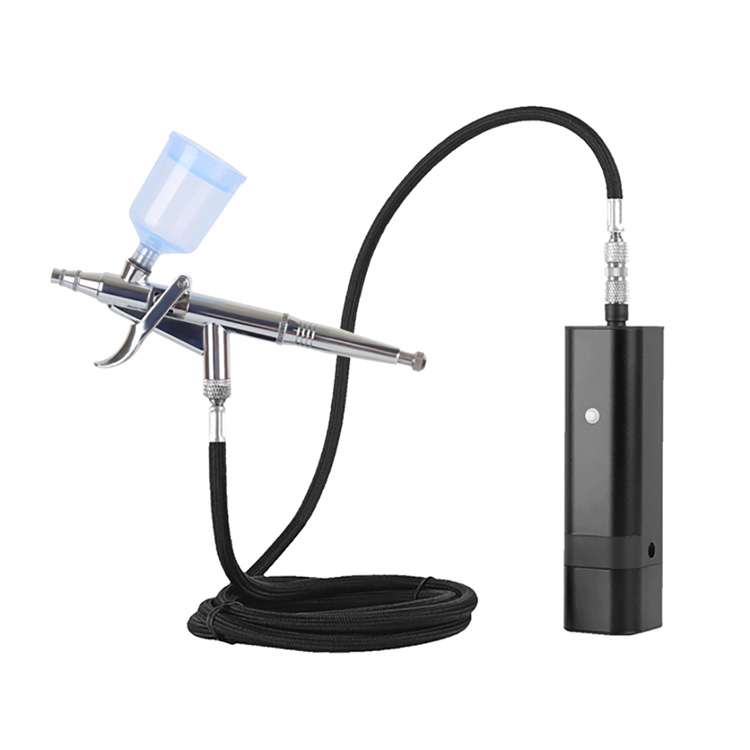 Double Action Airbrush Kit, jossa ilmaletku väliaikaista tatuointia varten